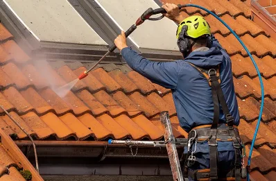 Démoussage et hydrofuge de toiture à Elne